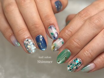 シマー(Shimmer)/ガラスマグネット