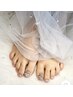 【オフ無料】フット 定額カラーおまかせデザイン(Ｍ)￥7700
