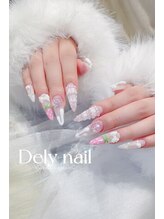 デリーネイル(Dely_nail)/甘いイチゴのミルクネイル