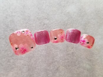 ネイルフロンティア 吉祥寺(NAIL FRONTIER)/クリアカラー桜8980円~