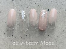 サロンストロベリームーン(Salon Strawberry Moon)/大人オフィスネイル　￥6980