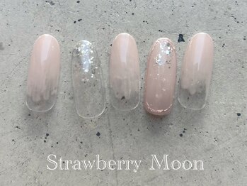 サロンストロベリームーン(Salon Strawberry Moon)/大人オフィスネイル ¥6980