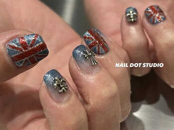 ネイルドットスタジオ 堺筋本町(NAIL DOT STUDIO)/ユニオンジャックアート