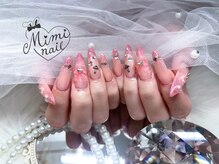 ミミネイル(Mimi nail)/キラキラピンクグラデーション