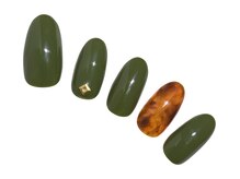 プラスネイル 北千住東口店(PLUS NAIL)/【347】べっ甲×スタッズ￥6,039