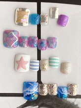 ネイルルーム ハナビ(NailRoomHANABI)/フットアートサンプル