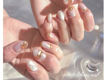 ネイル アヴァンス あべのルシアス店(Nail AVANCE.)/オーロラミラーネイル 太田