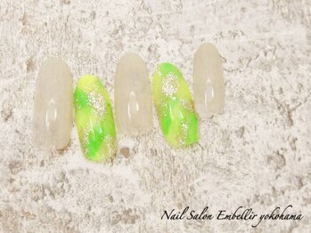 アンベリール 横浜店(Embellir)/(1811)タイダイ塗りかけネイル