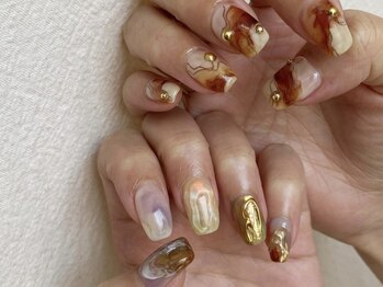 アイネイルズ 天神今泉店(I-nails)/【maya.h】地層ニュアンス