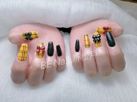 リボン可愛いネイル