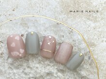 マリーネイルズ 近鉄あべのハルカス店(MARIE NAILS)/新規様 8000円 ハート 0523a