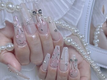 さくらんぼネイル
