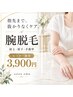 指先まで！腕まるごと脱毛モニター価格3,900円