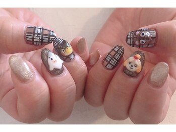 ネイルサロン ブリリアント(Nail Salon Brilliant)/アート6＋キャラネイル4