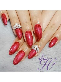 ワンカラー＆３Dパール