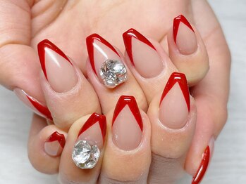 ボーホーネイルズコレクション(BOHO NAILS COLLECTION)/HAND変形フレンチネイル