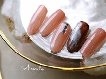 エーネイルズ 心斎橋(A.nails)/ニュアンスストーン