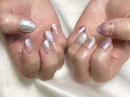 magnet×ライン×凹凸アート.