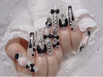 ワイベール 名古屋店(YVeil)の写真/【大人気★長さ出し】スカルプネイル150分￥15900→13900!好みの長さやデザインでなりたい指先を叶えます♪