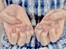 レアネイル 渋谷店(Le’a nail)/ラメライン☆オフィス向け