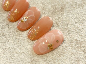 リッカオウチネイル(Lycka)の写真/【垂水/9時OPEN】歴10年高技術★毎月アップデートされるデザインで飽きが来ない♪繊細art&モチに定評あり◎