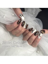 バレンタインネイル