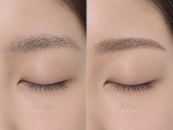 ニーナ 恵比寿(nina)の写真/ナチュラルに垢抜ける♪《骨格似合わせ眉ワックス》で、自分に似合う美眉へ。眉ティント仕上げも選べます◎