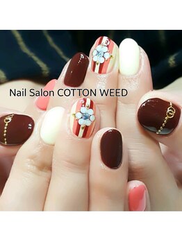 ネイルサロン コットンウィード(Nail Salon COTTON WEED)/大人の縦ボーダー