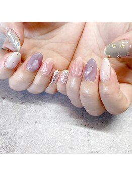 アウグーリ(AUGURI)/ドット × フラワー × うねうね