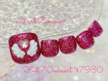 ネイルアート ジマー/フット70minart¥7980/学割あり