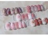春のぷっくりフラワーネイル ¥7980