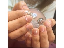 ネイルサロンオーパス(OPUS)/シンプルお花ネイル