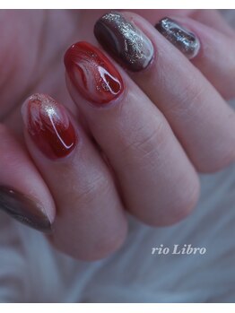 コネクト(Connect)/秋色大人ニュアンスネイル