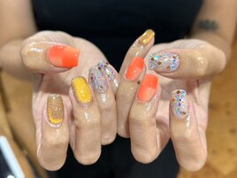 マグネットとホロで違うきらきら