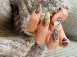 冬ネイル/ニュアンス/藤沢