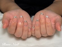 ローザネイル(Rosa Nail)/ガラスフレンチ