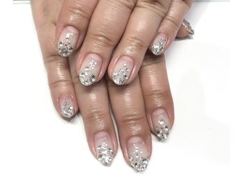 クォーターリゾートネイル(QUARTER RESORT nail)/ストーングラデネイル☆