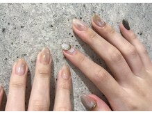 ネイル アヴァンス あべのルシアス店(Nail AVANCE.)/カジュアルブラウンネイル　太田