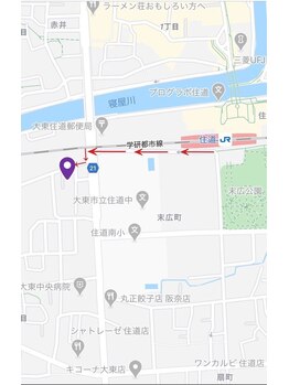 ネイルアンドアイ リリー 住道店(Lily)/お店までのご案内☆マップ