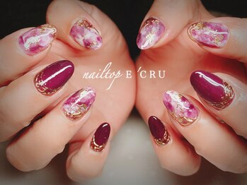 ネイルトップエクル(nail top E CRU)/マーブル