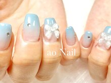 アオネイル(ao Nail)/グラデーション　ワンホン　成瀬