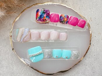 ネイルカレッジアンドサロン ナチュレ(nailcollege&salon NATURE)/定額フットジェル￥7700