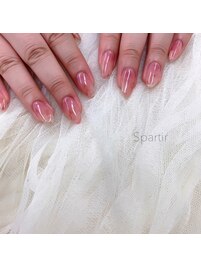 フェミニンもやもやネイル