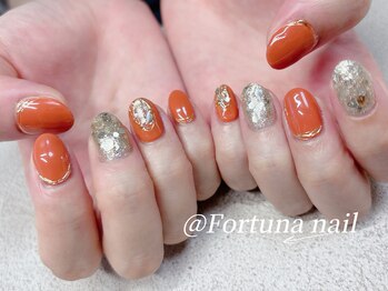フォルトゥーナ 神田(Fortuna)/持ち込みニュアンス秋ネイル