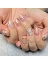 お花ニュアンスネイル