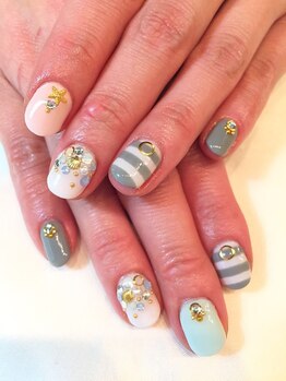 ネイルサロン ドレリッチ 大宮店(drerich)/大人マリンネイル