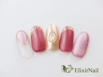 エリクサーネイル 神田(Elixir Nail)/シンプル/クーポン使用
