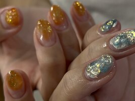 インク × ニュアンスネイル