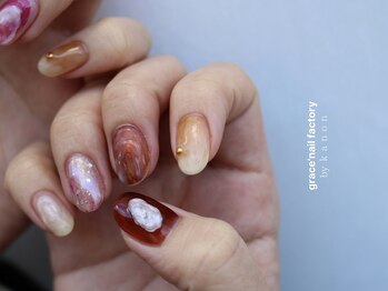 グレースネイルファクトリー(grace'nail factory)/ニュアンス/フィルイン/堀江