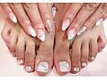 デイジー(daisy)/ホワイトグラデーションネイル